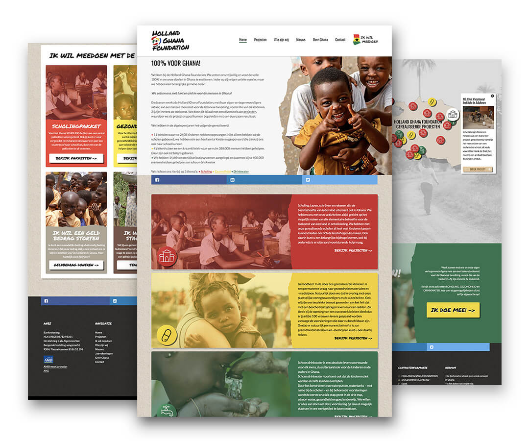 Portfolio Websites Holland Ghana Foundation JeroenWebsitemarketing