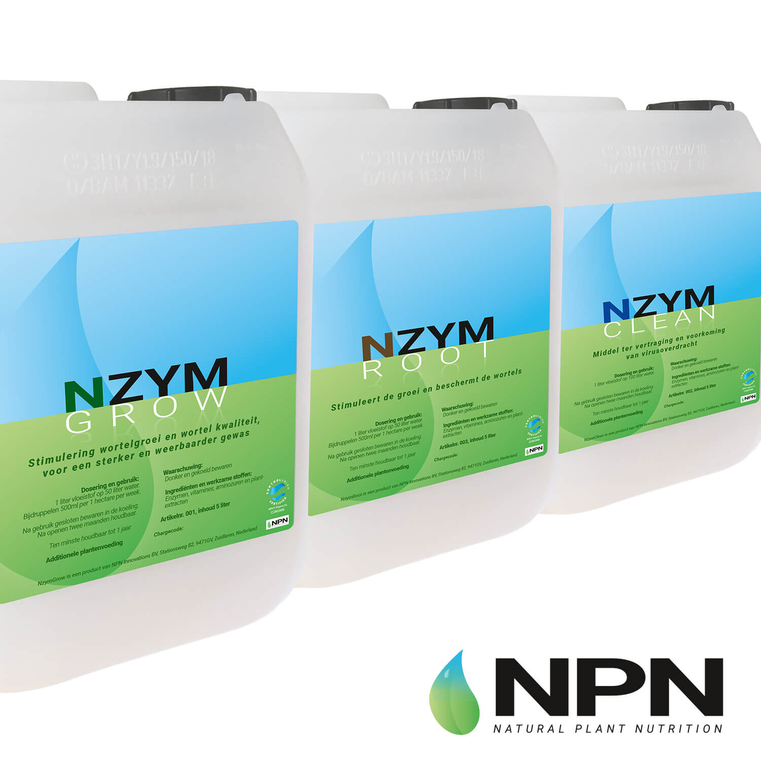 Verpakking designer NPN NzymGROW ROOT CLEAN JeroenWebsitemarketing