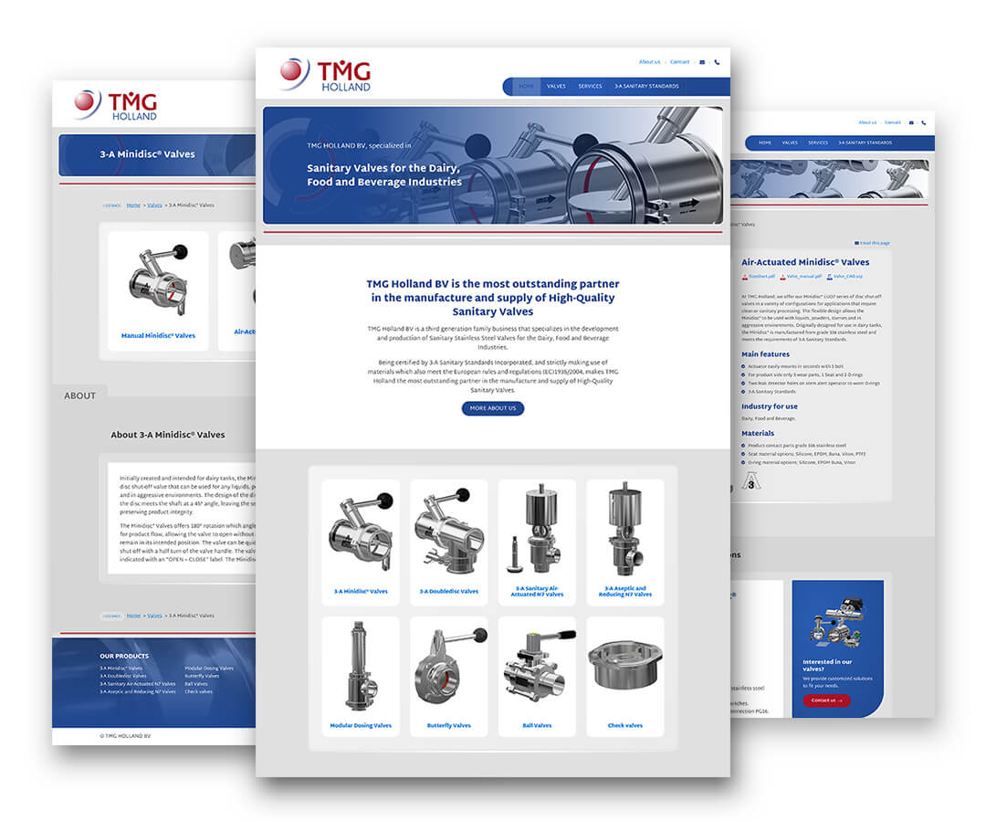 Portfolio Websites TMG Holland BV JeroenWebsitemarketing